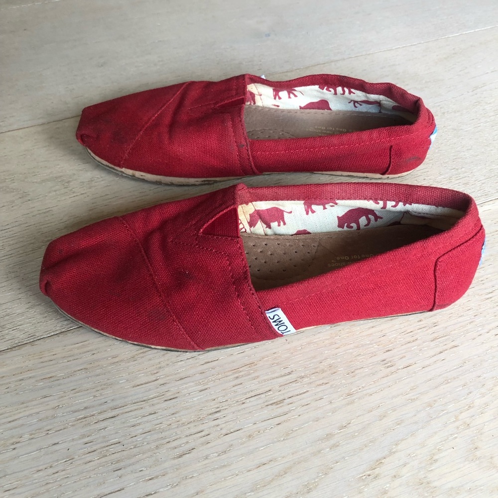 TOMS Red Shoes